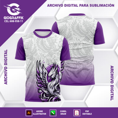 AGUILA CIRCLE MORADO PATTERNS EAGLE