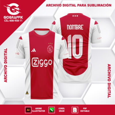AJAXC LOCAL 2024-25 RED ADIDAS