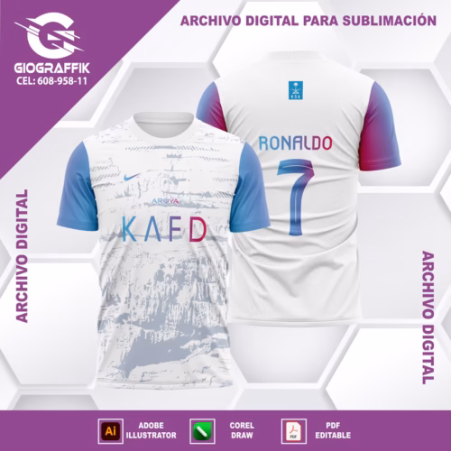 AL NASSR 2023-24 LOCAL OFICIAL DEGRADE MAGENTA CIAN