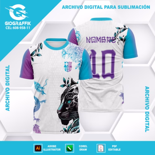 BARCELONA PANTERA DEGRADE DRAGON CIAN MORADO