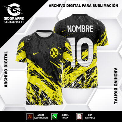 BVB BORUSSIA YELLOW BLACK GRUNGE