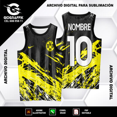 BVB BORUSSIA YELLOW BLACK GRUNGE