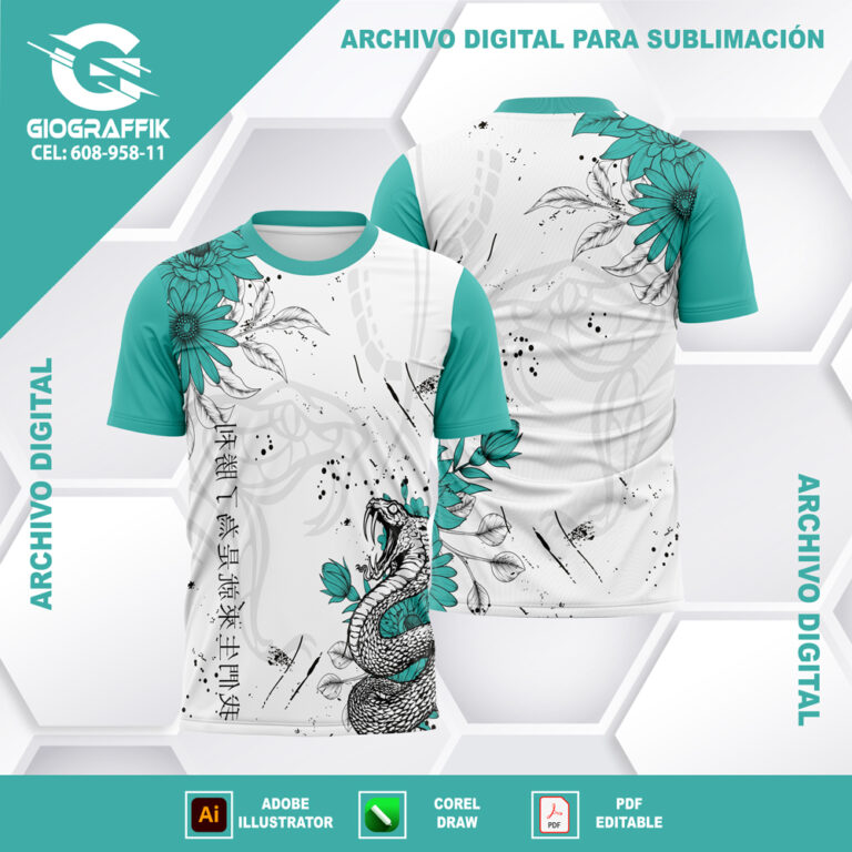 COBRA FEROZ CONCEPT VERDE AGUA FLORAL
