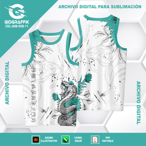 COBRA FEROZ CONCEPT VERDE AGUA FLORAL