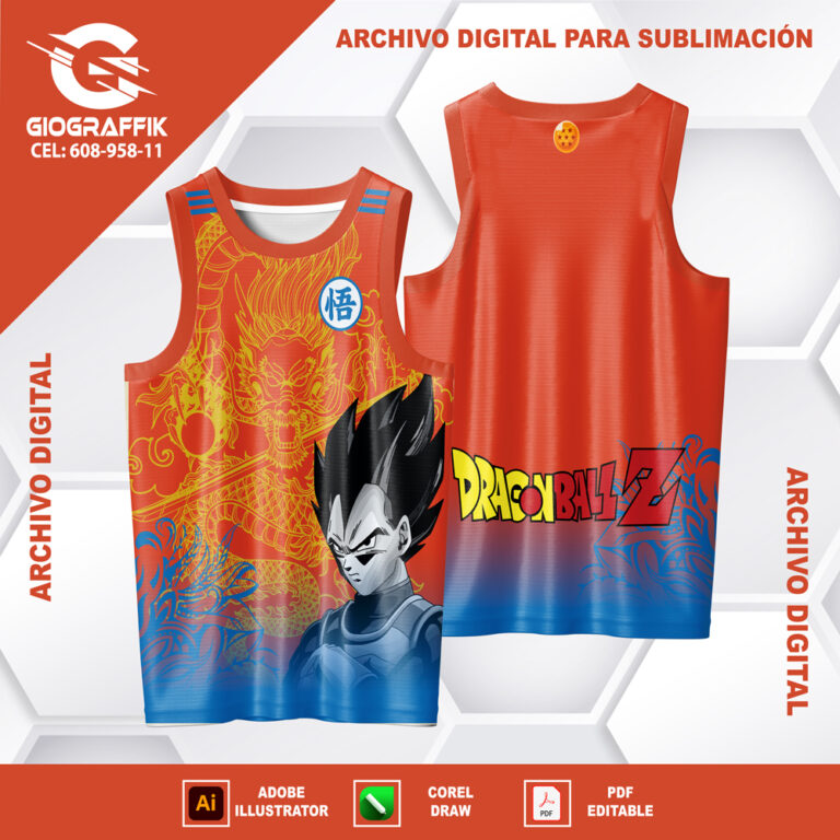 DRAGON BALL YELLOW VEGETA LLAMAS CELESTES