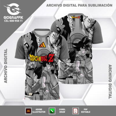 DRAGON BALL Z DEGRADE GRIS SAYAYINS
