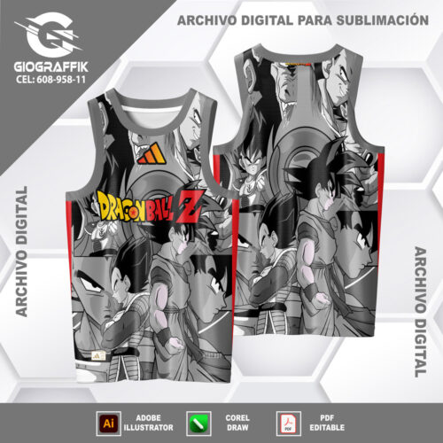 DRAGON BALL Z DEGRADE GRIS SAYAYINS