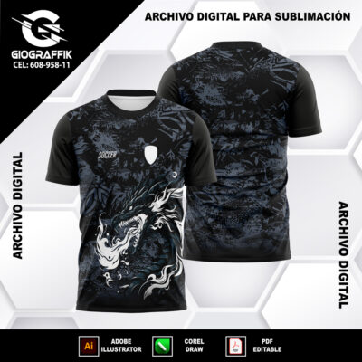 DRAGON BLACK PLATEADO