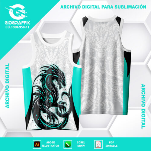 DRAGON TRAMA CIAN GRIS