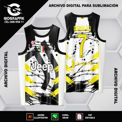 JUVENTUS GRUNGE BLACK YELLOW