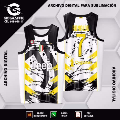 JUVENTUS GRUNGE BLACK YELLOW