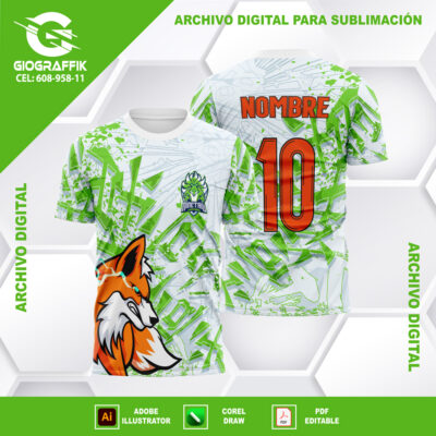 LOBO ORANGE GREEN GRIS TRAMA