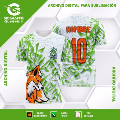 LOBO ORANGE GREEN GRIS TRAMA