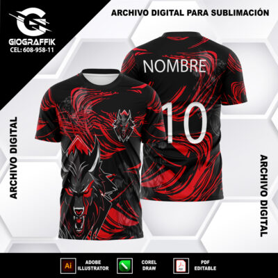 LOBO RED TRAMA BLACK