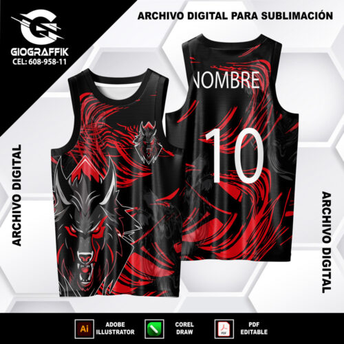 LOBO RED TRAMA BLACK