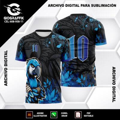 LORO BLUE FLORAL DEGRADE
