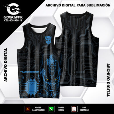 OPTIMUS BLUE TRAMA BLACK