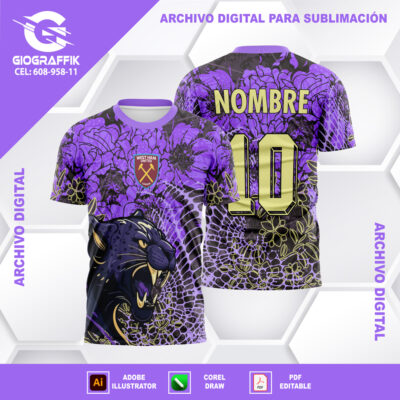 PANTERA FIORENTINA ESQUELETO MORADO
