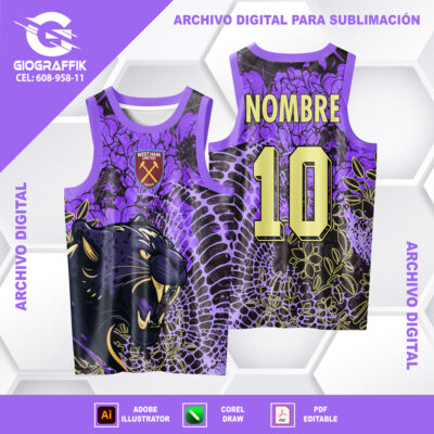 PANTERA FIORENTINA ESQUELETO MORADO
