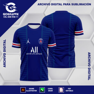 PSG BLUE RED RETRO SUPLENTE SIMPLE