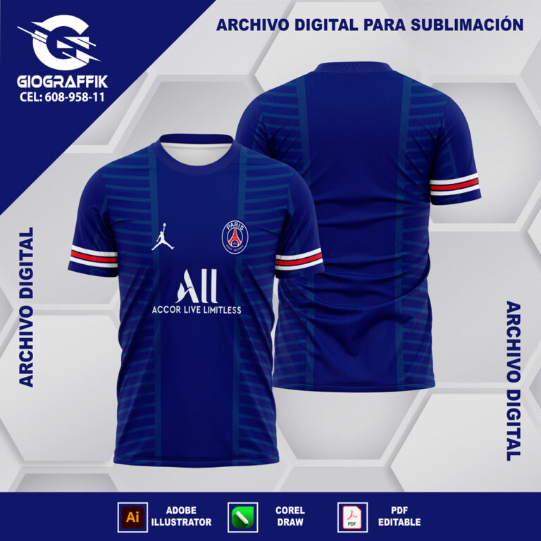 PSG BLUE RED RETRO SUPLENTE SIMPLE