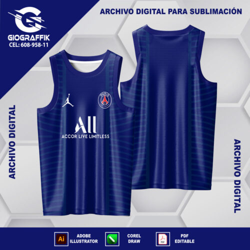 PSG BLUE RED RETRO SUPLENTE SIMPLE