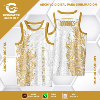 SERPIENTE DORADO GRIS WHITE