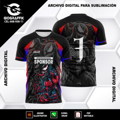 VENOM BLACK RED FEROZ