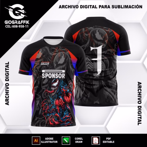 VENOM BLACK RED FEROZ