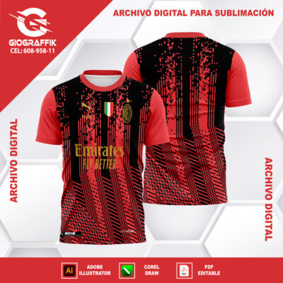 AC MILAN GEOMETRICO RED 2023
