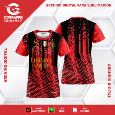 AC MILAN GEOMETRICO RED 2023