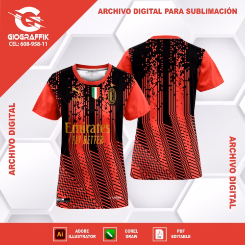 AC MILAN GEOMETRICO RED 2023