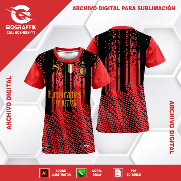 AC MILAN GEOMETRICO RED 2023