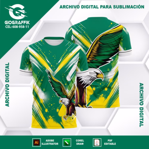 AGUILA BRASIL GRUNGE GREEN YELLOW