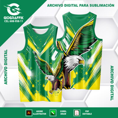 AGUILA BRASIL GRUNGE GREEN YELLOW