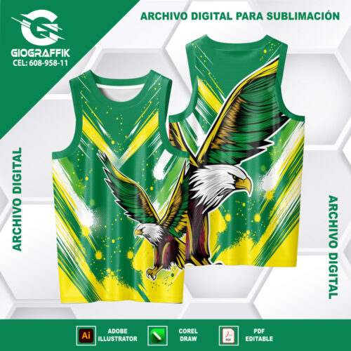 AGUILA BRASIL GRUNGE GREEN YELLOW
