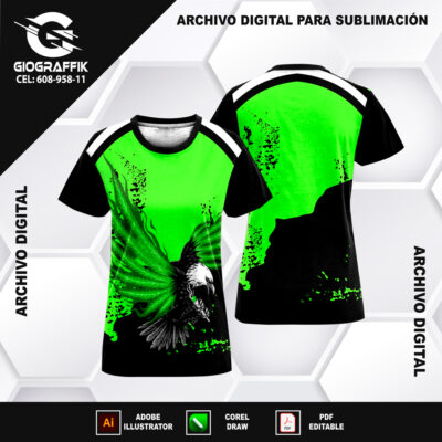 AGUILA GREEN GRUNGE BLACK