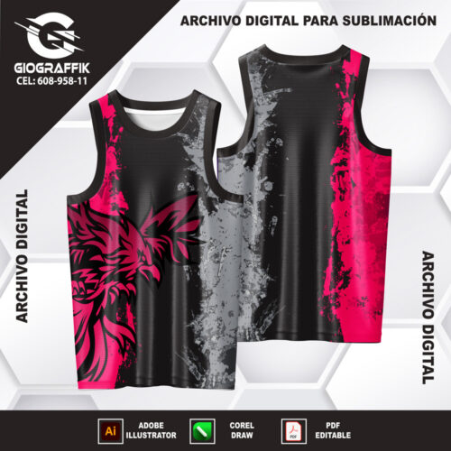 AGUILA MAGENTA GRUNGE PLOMO BLACK