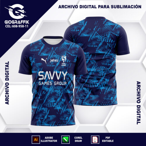 AL HILAL 2024 BLUE GRUNGE CONCEPT