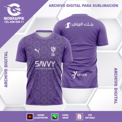AL HILAL 2024 GRUNGE GEOMETRIC LILA