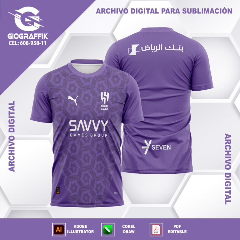 AL HILAL 2024 GRUNGE GEOMETRIC LILA