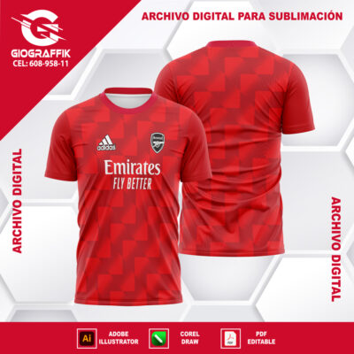 ARSENAL 2022-23 RED GREEN FILTRADO