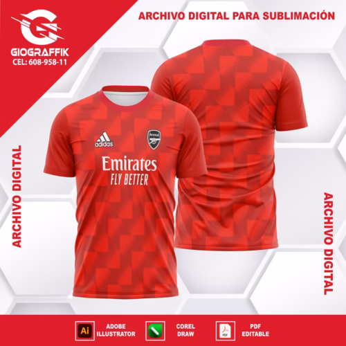 ARSENAL 2022-23 RED GREEN FILTRADO