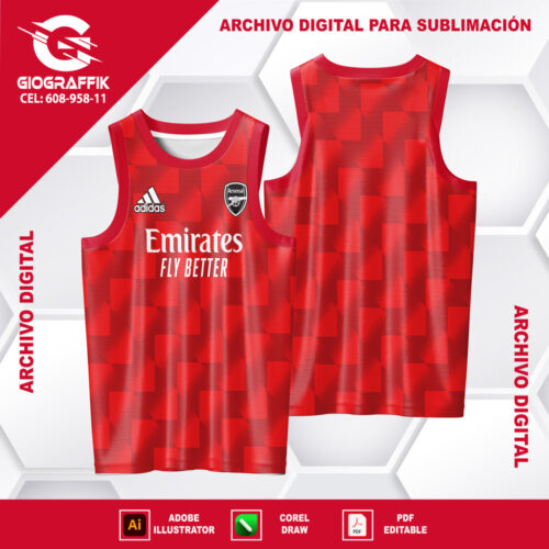 ARSENAL 2022-23 RED GREEN FILTRADO