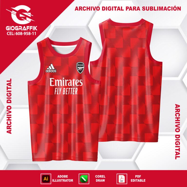 ARSENAL 2022-23 RED GREEN FILTRADO