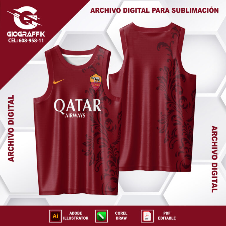 AS ROMA 2024 FLORAL GUINDO