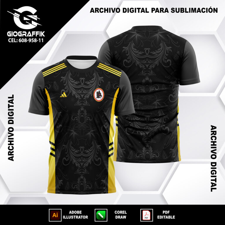 AS ROMA LOBO BLACK FLORAL GRUNGE