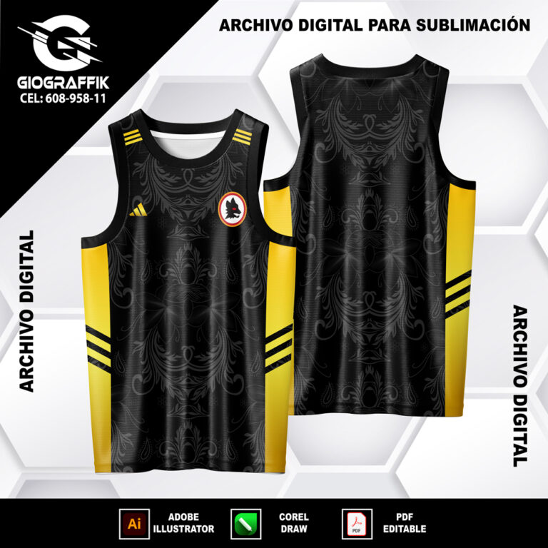 AS ROMA LOBO BLACK FLORAL GRUNGE
