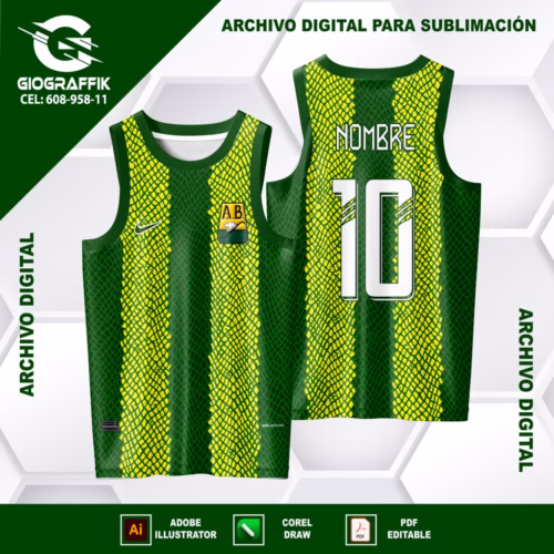 ATLETICO BUCARAMANGA GRUNGE GREEN YELLOW 2024-25 LOCAL