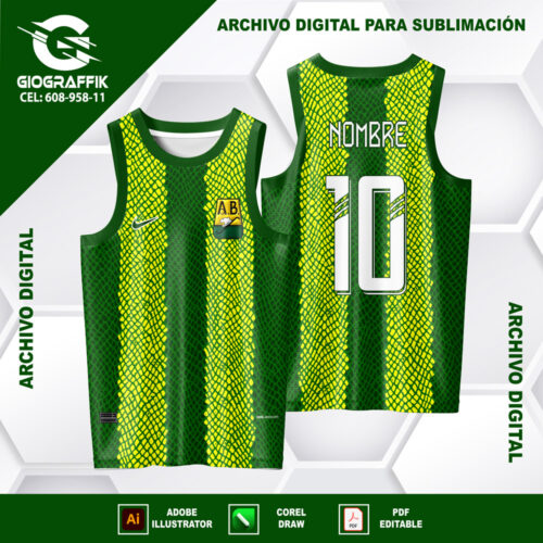 ATLETICO BUCARAMANGA GRUNGE GREEN YELLOW 2024-25 LOCAL